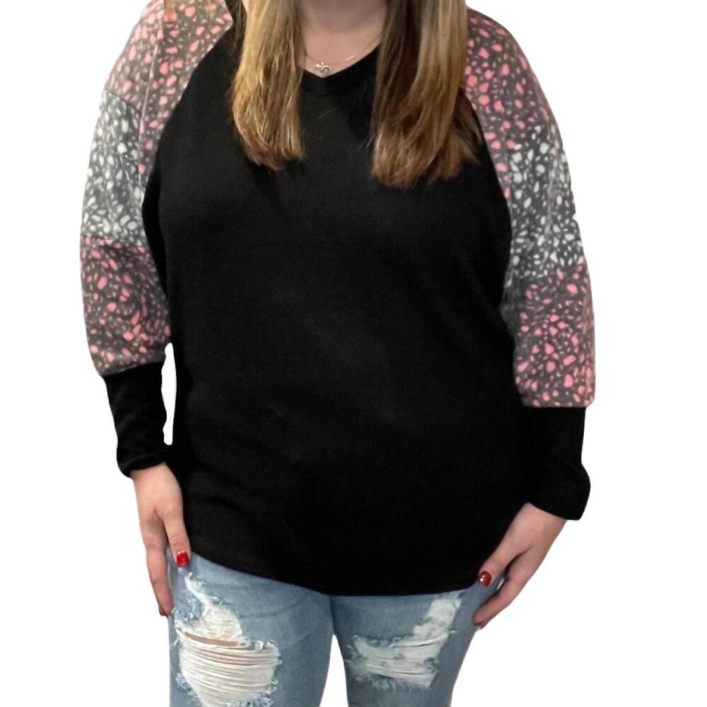 NEW HONEYME dolman sleeve sweater in black